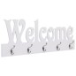 Wandgarderobe WELCOME Weiß 74 x 29,5 cm Wandgarderobe WELCOME Weiß 74 x 29,5 cm