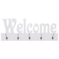 Wandgarderobe WELCOME Weiß 74 x 29,5 cm Wandgarderobe WELCOME Weiß 74 x 29,5 cm