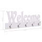 Wandgarderobe WELCOME Weiß 74 x 29,5 cm Wandgarderobe WELCOME Weiß 74 x 29,5 cm