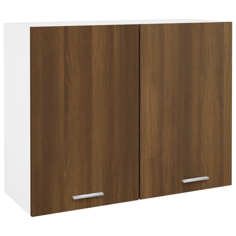 vidaXL Hängeschrank Braun Eichen-Optik 80x31x60 cm Holzwerkstoff vidaXL Hängeschrank Braun Eichen-Optik 80x31x60 cm Holzwerkstoff