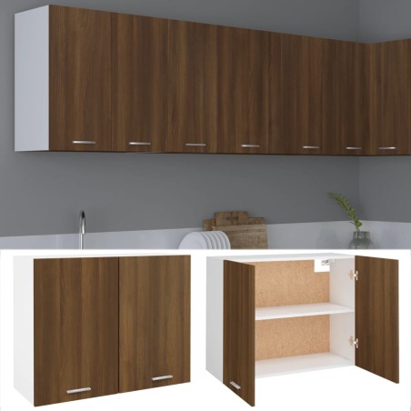 vidaXL Hängeschrank Braun Eichen-Optik 80x31x60 cm Holzwerkstoff