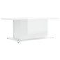 vidaXL Couchtisch Hochglanz-Weiß 102x55,5x40 cm Holzwerkstoff vidaXL Couchtisch Hochglanz-Weiß 102x55,5x40 cm Holzwerkstoff