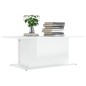 vidaXL Couchtisch Hochglanz-Weiß 102x55,5x40 cm Holzwerkstoff vidaXL Couchtisch Hochglanz-Weiß 102x55,5x40 cm Holzwerkstoff