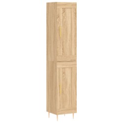 Highboard Sonoma-Eiche 34,5x34x180 cm Holzwerkstoff