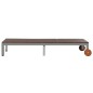 Sonnenliege mit Rollen Poly Rattan Braun Sonnenliege mit Rollen Poly Rattan Braun