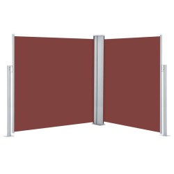 Seitenmarkise Ausziehbar Braun 140x600 cm