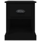 vidaXL Nachttische 2 Stk. Schwarz 39x39x47,5 cm Holzwerkstoff