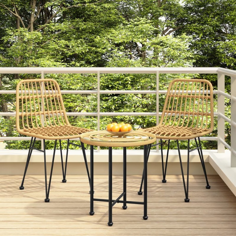 Gartenstühle 2 Stk. 48x62x84 cm PE-Rattan Gartenstühle 2 Stk. 48x62x84 cm PE-Rattan