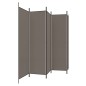 vidaXL 5-tlg. Paravent Anthrazit 250x220 cm Stoff vidaXL 5-tlg. Paravent Anthrazit 250x220 cm Stoff