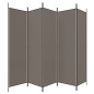 vidaXL 5-tlg. Paravent Anthrazit 250x220 cm Stoff vidaXL 5-tlg. Paravent Anthrazit 250x220 cm Stoff