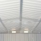 Gerätehaus Grau 257x990x181 cm Verzinkter Stahl Gerätehaus Grau 257x990x181 cm Verzinkter Stahl
