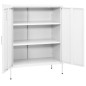 Lagerschrank Weiß 80x35x101,5 cm Stahl Lagerschrank Weiß 80x35x101,5 cm Stahl