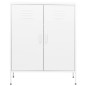Lagerschrank Weiß 80x35x101,5 cm Stahl Lagerschrank Weiß 80x35x101,5 cm Stahl