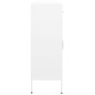 Lagerschrank Weiß 80x35x101,5 cm Stahl Lagerschrank Weiß 80x35x101,5 cm Stahl