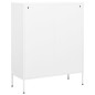 Lagerschrank Weiß 80x35x101,5 cm Stahl Lagerschrank Weiß 80x35x101,5 cm Stahl