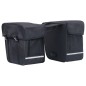 vidaXL Doppel-Fahrradtasche für Gepäckträger Wasserdicht 35 L Schwarz vidaXL Doppel-Fahrradtasche für Gepäckträger Wasserdicht 35 L Schwarz