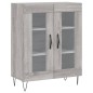 Highboard Grau Sonoma 69,5x34x180 cm Holzwerkstoff Highboard Grau Sonoma 69,5x34x180 cm Holzwerkstoff