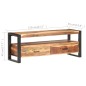 vidaXL TV-Schrank 120x35x45 cm Massivholz Honigfarben vidaXL TV-Schrank 120x35x45 cm Massivholz Honigfarben