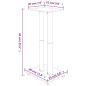 Lautsprecher-Ständer 2 Stk. Schwarz & Silbern Hartglas 2 Säulen Lautsprecher-Ständer 2 Stk. Schwarz & Silbern Hartglas 2 Säulen