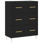 Highboard Schwarz 69,5x34x180 cm Holzwerkstoff Highboard Schwarz 69,5x34x180 cm Holzwerkstoff