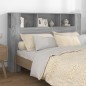 Kopfteil mit Ablagen Grau Sonoma 160x18,5x104,5 cm