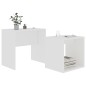 Couchtisch-Set Weiß 48x30x45 cm Holzwerkstoff Couchtisch-Set Weiß 48x30x45 cm Holzwerkstoff