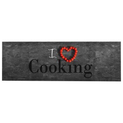 vidaXL Küchenbodenmatte Waschbar Cooking 60x180 cm  