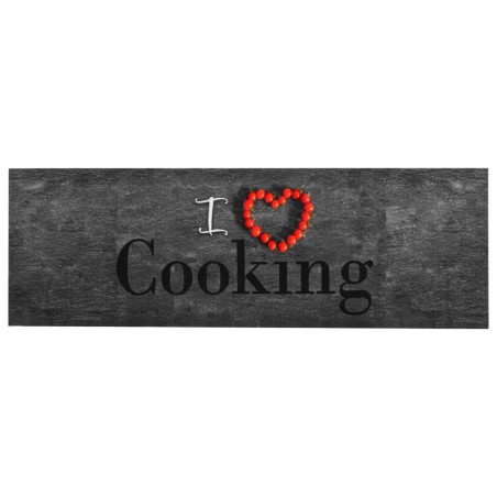 vidaXL Küchenbodenmatte Waschbar Cooking 60x180 cm  
