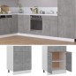 Schubunterschrank Betongrau 60x46x81,5 cm Holzwerkstoff Schubunterschrank Betongrau 60x46x81,5 cm Holzwerkstoff