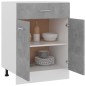Schubunterschrank Betongrau 60x46x81,5 cm Holzwerkstoff Schubunterschrank Betongrau 60x46x81,5 cm Holzwerkstoff