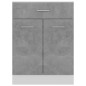 Schubunterschrank Betongrau 60x46x81,5 cm Holzwerkstoff Schubunterschrank Betongrau 60x46x81,5 cm Holzwerkstoff