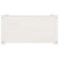 Pflanzkübel 2 Stk. Weiß 60x31x31 cm Massivholz Kiefer Pflanzkübel 2 Stk. Weiß 60x31x31 cm Massivholz Kiefer