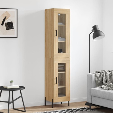 Highboard Sonoma-Eiche 34,5x34x180 cm Holzwerkstoff