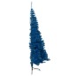 Künstlicher Halb-Weihnachtsbaum mit Ständer Blau 210 cm PVC Künstlicher Halb-Weihnachtsbaum mit Ständer Blau 210 cm PVC