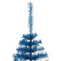 Künstlicher Halb-Weihnachtsbaum mit Ständer Blau 210 cm PVC Künstlicher Halb-Weihnachtsbaum mit Ständer Blau 210 cm PVC