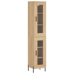 Highboard Sonoma-Eiche 34,5x34x180 cm Holzwerkstoff