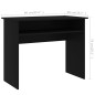 Schreibtisch Schwarz 90x50x74 cm Holzwerkstoff Schreibtisch Schwarz 90x50x74 cm Holzwerkstoff