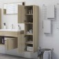 vidaXL Badezimmerschrank Sonoma-Eiche 30x30x130 cm Holzwerkstoff vidaXL Badezimmerschrank Sonoma-Eiche 30x30x130 cm Holzwerkstoff