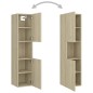 vidaXL Badezimmerschrank Sonoma-Eiche 30x30x130 cm Holzwerkstoff vidaXL Badezimmerschrank Sonoma-Eiche 30x30x130 cm Holzwerkstoff