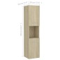 vidaXL Badezimmerschrank Sonoma-Eiche 30x30x130 cm Holzwerkstoff vidaXL Badezimmerschrank Sonoma-Eiche 30x30x130 cm Holzwerkstoff