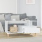 Couchtisch Weiß 90x49x45 cm Holzwerkstoff Couchtisch Weiß 90x49x45 cm Holzwerkstoff