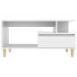 Couchtisch Weiß 90x49x45 cm Holzwerkstoff Couchtisch Weiß 90x49x45 cm Holzwerkstoff