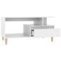 Couchtisch Weiß 90x49x45 cm Holzwerkstoff Couchtisch Weiß 90x49x45 cm Holzwerkstoff