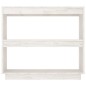 Bücherregal Weiß 80x35x71 cm Massivholz Kiefer Bücherregal Weiß 80x35x71 cm Massivholz Kiefer