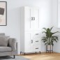 vidaXL Highboard Hochglanz-Weiß 69,5x34x180 cm Holzwerkstoff vidaXL Highboard Hochglanz-Weiß 69,5x34x180 cm Holzwerkstoff