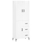 vidaXL Highboard Hochglanz-Weiß 69,5x34x180 cm Holzwerkstoff vidaXL Highboard Hochglanz-Weiß 69,5x34x180 cm Holzwerkstoff