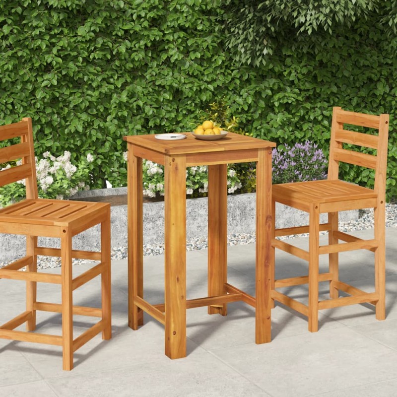 Garten-Bartisch 60x60x105 cm Massivholz Akazie Garten-Bartisch 60x60x105 cm Massivholz Akazie