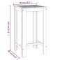 Garten-Bartisch 60x60x105 cm Massivholz Akazie Garten-Bartisch 60x60x105 cm Massivholz Akazie