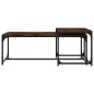 Couchtische 2 Stk. Räuchereiche Holzwerkstoff Couchtische 2 Stk. Räuchereiche Holzwerkstoff