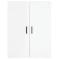 vidaXL Highboard Hochglanz-Weiß 69,5x34x180 cm Holzwerkstoff vidaXL Highboard Hochglanz-Weiß 69,5x34x180 cm Holzwerkstoff